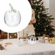 thumbnail image 4 of Transparent Glass Piggy Bank Apple-shaped Money Pot Glass Clear Saving Pot Desktop Decor, 4 of 5