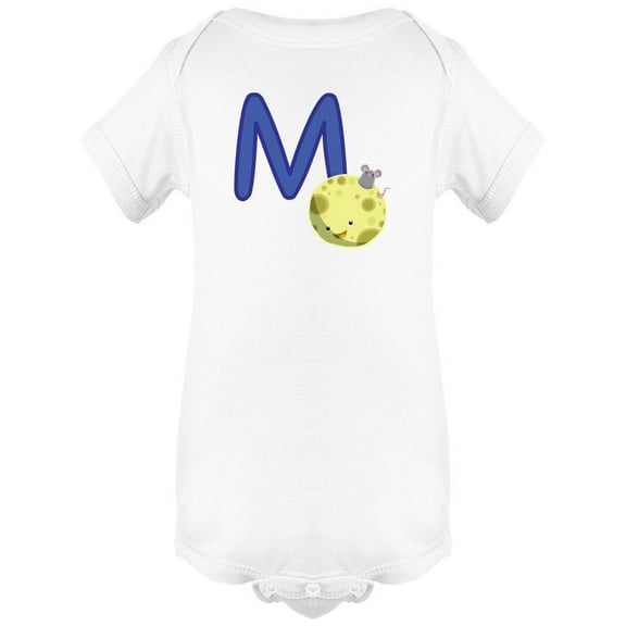 M Is For Moon Bodysuit Infant -Image by Shutterstock,  6 Months