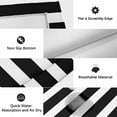 thumbnail image 6 of Black Striped Outdoor Rug for Patio/Deck/Porch, Non-Slip Large Area Rug 5 x 7 Ft, Modern Simple Monochrome Geometric White Indoor Outdoor Rugs Washable Area Rugs, Reversible Camping Rug Carpet Runner, 6 of 8