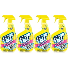 OxiClean Scrub Free Lemon Scented Bathroom Cleaner, 32 oz (4 Pack)