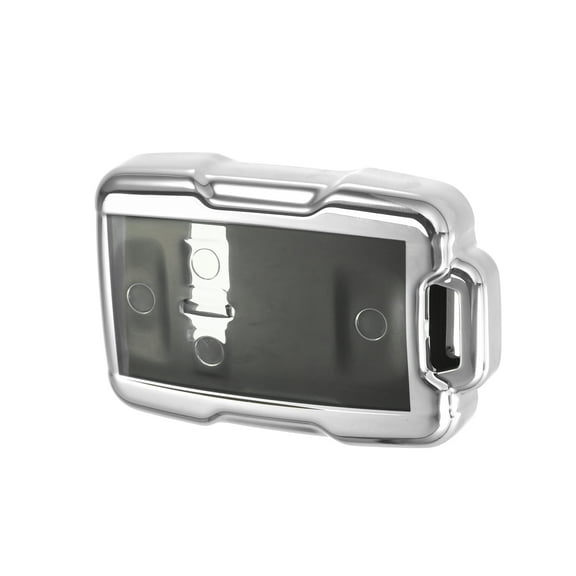 Unique Bargains Car Remote Keyless Key Fob Cover for Chevrolet Silverado Suburban Clear 4 Button TPU Silver Tone