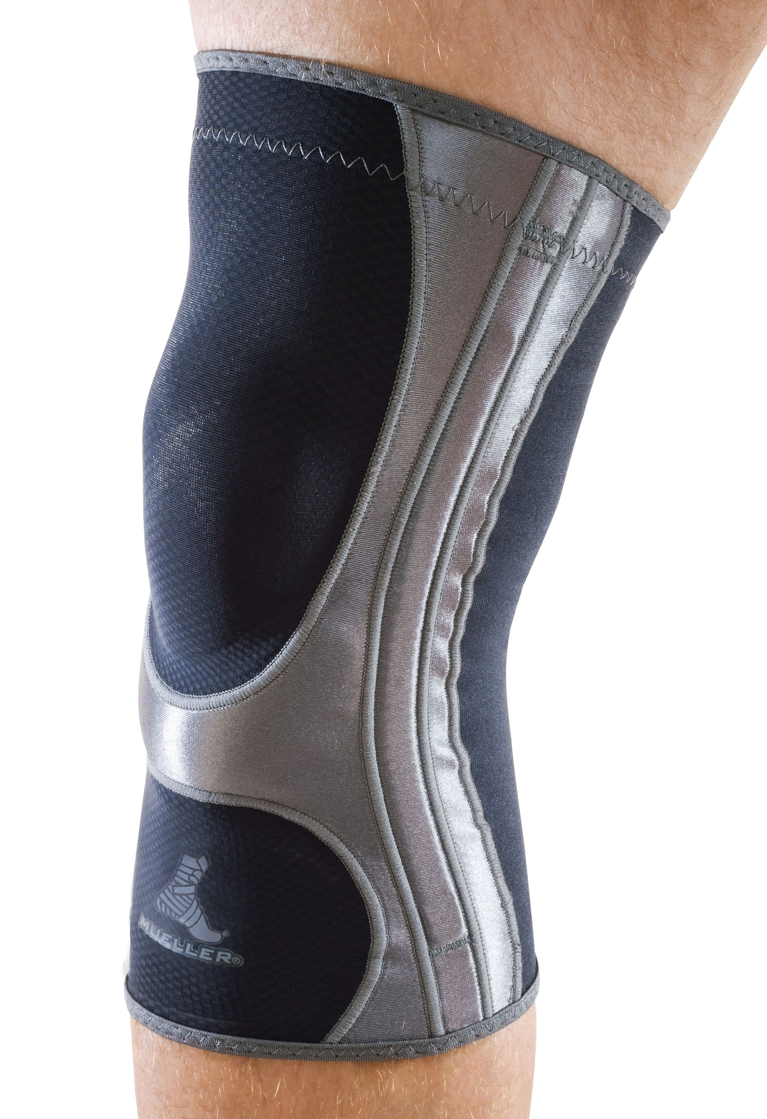 (2 pack) Mueller Hg80 Knee Support, Black, Extra Small