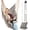 Gray With 2 Cushions, variant on Hanging Hammock Chair Swing with Foot Rest - Indoor and Outdoor Hanging Chair - Quick Easy Setup with Durable Hardware - Full Body Support - 440 Lbs Capacity