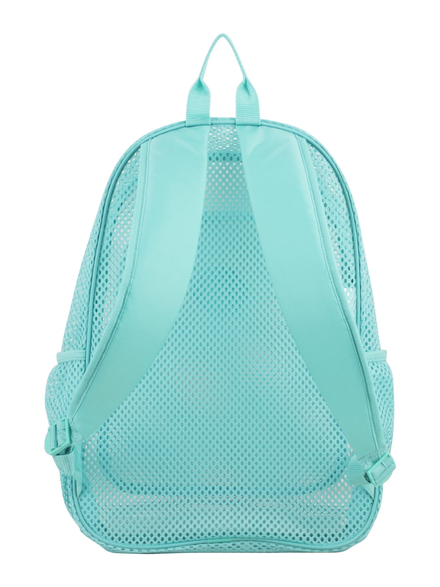 turquoise mesh backpack