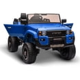 thumbnail image 4 of Historyli 24V Ride On Car, 2 Seater Ride On Car Truck, Electric Car, with Parent Remote Control, Blue, 4 of 8