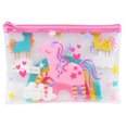 thumbnail image 1 of Pen + Gear Clear Flat Pencil Pouch with Unicorn & Rainbow Design, 1 of 6
