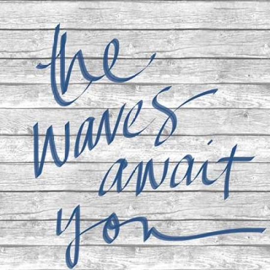 Waves and Ocean II Canvas Art - SD Graphics Studio(24X24)