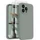 thumbnail image 2 of FireNova Funda diseñada para iPhone 15 Pro, funda de silicona mejorada [protección de cámara] con [2 protectores de pantalla], forro interior de microfibra suave antiarañazos, 6,1 pulgadas, verde Calk, 2 of 4