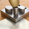 thumbnail image 6 of The Beadsmith Steel Oval Disc Cutter Set with 4 Punches and Die. Tool for Cutting Accurate Ovals From: 1/2" x 11/16"- 7/8" x 1-3/16" Inches Using a Soft Metal Sheet up to 14 Gauge and Thinner, 6 of 7