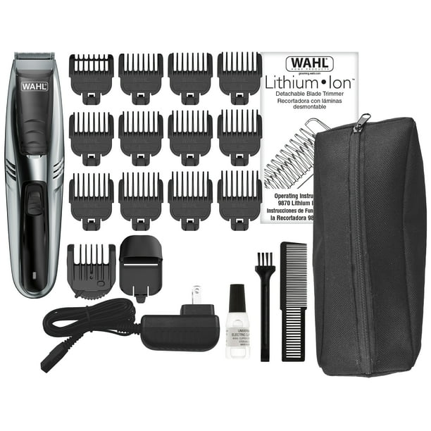 Wahl Lithium Ion Vacuum Trimmer Kit with Adjustable Vacuum Intake Model 9870