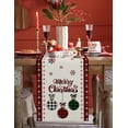 thumbnail image 3 of Christmas Decoration Merry Christmas Ball Party Festival Linen Table Runner Kitchen Decor Table Runner for Dining Table Cover, 3 of 5