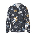 thumbnail image 1 of Vsdgher Sweat à Capuche Imprimé Voitures Spatiales pour Hommes Femmes, Manches Longues Protection Solaire Pêche pour Course Natation-TTG, 1 of 7