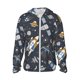 thumbnail image 1 of Fotbe Space Cars Chaqueta con Protección Solar UPF 50+ para Hombre y Mujer, Camisa con Capucha y Bolsillos-Medium, 1 of 7