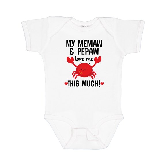 Inktastic Memaw and Pepaw Love Me Boys or Girls Baby Bodysuit