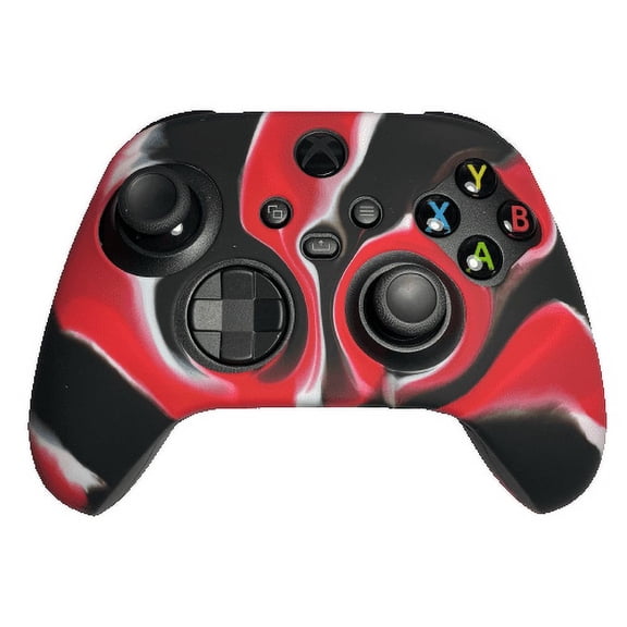 Red Swirl Silicone Gaming Grip For Xbox Series X S Controllers