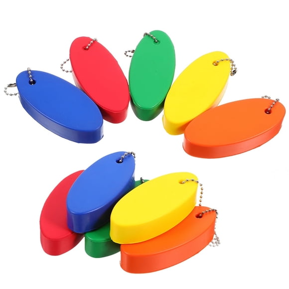 LEEYNEER 10 Pcs Porte-Clés Bouée Rangée Bateau Bateau Flottant Porte-Clés Bateau Flottant Porte-Clés Flotteur pour Téléphone