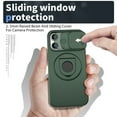 thumbnail image 5 of ELEHOLD for iPhone 15 Plus Magnetic Case,Rugged Hard PC Protective Case with Rotation Ring Holder Kickstand Sliding Camera Protector Compatible with Mag Safe for  iPhone 15 Plus, Darkgreen, 5 of 6