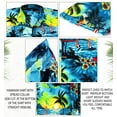thumbnail image 5 of HAPPY BAY Men's Hawaiian Shirts Short Sleeve Button Down Shirt Mens Casual Shirts Vacation Tropical Beach Summer Party Shirts for Men Funny L Scenic, Blue, 5 of 5