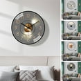 thumbnail image 2 of Pnellth 8 Inch Modern Wall Clock Silent Non-Ticking Battery Operated Wall-mounted Clock Living Room Bedroom Kitchen Office Classroom Decor, 2 of 8