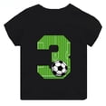 thumbnail image 5 of Camiseta de algodón con estampado de números de fútbol para niños y niñas, divertida camiseta de dibujos animados para cumpleaños de 1, 2, 3, 4, 5, 6, 7, 8 y 9 años, 5 of 5