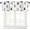 White-2, variant on Merry Christmas Valance Curtains,Traditional Xmas Ornaments Tree Winter Snowflakes Print Red Short Topper Window Treatments for Farmhouse Kitchen Living Room Decor,54x18inch