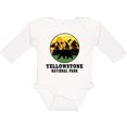 thumbnail image 3 of Inktastic Yellowstone National Park with Bear Mountains and Trees Cricle Boys or Girls Long Sleeve Baby Bodysuit, 3 of 5