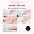 thumbnail image 2 of Set de esmaltes de uñas Beetles Rubber Base Color Gel 6 colores, 2 of 8