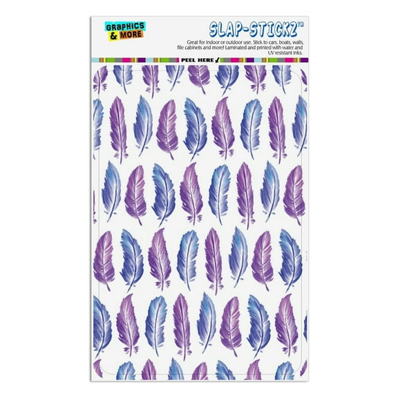 Painterly Feathers Pattern Home Business Office Sign