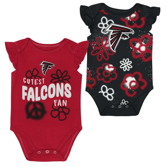 Girls Newborn & Infant Outerstuff Atlanta Falcons The Sunshine Two-Piece Bodysuit Set
