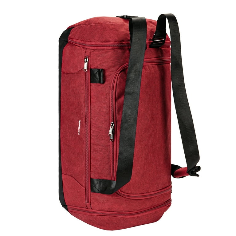 Gym Bags Set 2Pcs Men's Travel Duffel Bag with Toiletry Pouch Waterproof  with Backpack Straps Shoe Compartment Wet Pocket for Women, Red -  Walmart.com