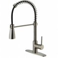 thumbnail image 1 of Vigo VG02003STK1 Stainless Steel Pull-Out Spray Kitchen Faucet with Deck Plate, 1 of 1