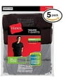 thumbnail image 3 of Hanes Men's Fresh IQ Big Crew T-Shirts (Pack of Five) (Black and Grey, Large), 3 of 3
