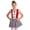 Red, variant on YEAHDOR Kids Girls Halloween Clown Carnival Performance Outfit Sleeveless Checkerboard Print Tutu Dress Red 8