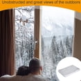 thumbnail image 3 of Tnobhg Winter Indoor Window Insulation Film Transparent Tear Resistant Easy to Install Winterizing Window Cover PE Insulation Film, 3 of 7