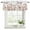 White, variant on Fall Leaves Curtain Valances for Windows, Kitchen Valance Window Treatments Panel 2 Pack, Autumn Flowers Birds Retro Thanksgiving Rod Pocket Short Curtains for Bathroom Bedroom 42 x 12 Inch