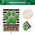 thumbnail image 6 of Sm:)e Dog Paint Welcome Patricks Day Garden Flag 12x18 Inch, 6 of 7