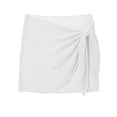 thumbnail image 3 of Seaside Lightweight Knit Beach Cover Up for Bikini Swimwear Sheer Dress Shield Flowy Summer Swimwear Wraps Resort Wear, M, White, 3 of 3