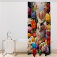 Bathroom Shower Curtain Easter Rabbit Eggs, Waterproof Fabric Shower