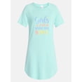 thumbnail image 7 of Lissome Women's Hacci Sleep Shirts with Short Sleeves, 2-Pack, Sizes S-4X, 7 of 7