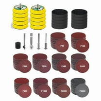 325PCS 2 Inch Hook & Loop Sanding Discs Kit for Drill Grinder Rotary Tools Quick Change Backing Plates,Sandpaper,As Shown