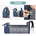 thumbnail image 6 of Baby Diaper Bag Backpack with Changing Station for Boy Girl,Portable Bassinets with USB Charging Port, Multifunction Waterproof Travel Back Pack , Dad Mom Travel Large Blue Diaper Bags, 6 of 11