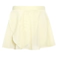 thumbnail image 3 of Girls Dance Practice Skirt Ballet Tutu with Elastic Waist and Soft Mesh Layered Performance Skirt for Ballet Training Recital and Stage, 5-8 Years, Light Yellow, 3 of 4