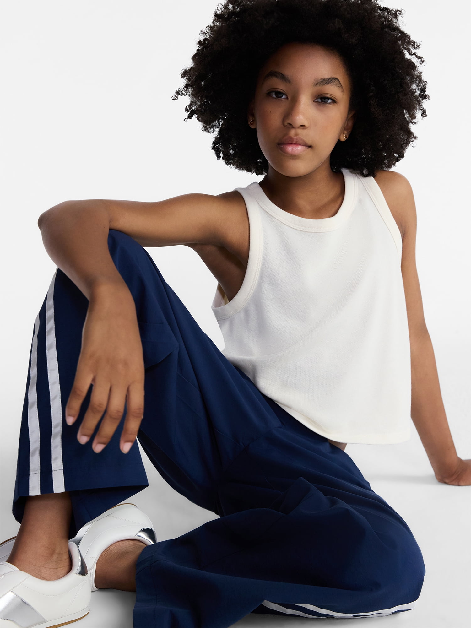 Weekend Academy Girls French Terry Tank Top, Sizes 4-18