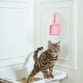 thumbnail image 4 of Pala de basura de plástico para gatos, pala de cubo de basura para gatos, pala de tamiz para mascotas, herramienta de limpieza de basura, 3 uds., 4 of 5