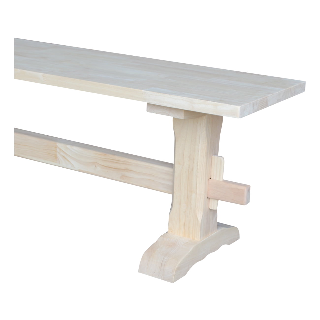 Unfinished wood dining bench sale