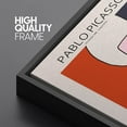 thumbnail image 5 of PixonSign Framed Canvas Print Wall Art Pablo Picasso Mid-Century Line Art Abstract Shapes Illustrations Modern Art Decorative Minimal Relax/Calm for Living Room, Bedroom, Office - 16"x24" BLACK, 5 of 5