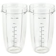 thumbnail image 1 of 2 Pack 32 oz Tall Colossal Cup Replacement Part Compatible with NutriBullet 600W 900W Blenders NB-101B NB-101S NB-201, 1 of 3