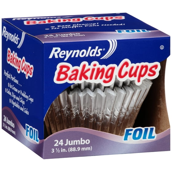 Reynolds® Jumbo Foil Baking Cups 24 ct Box