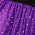 thumbnail image 5 of HILEELANG little Girl Hallowen 2-8years old Dress Novelty Long Sleeve Black Cat Applique Purple Tulle Tutu Outfits With Witch Hat 7T, 5 of 8