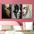 thumbnail image 4 of 2D Flat, [JIT]3pcs, decorative painting--frameless, Abstract Modern Art Unique 3D Wall Sculpture for Home Decor - Contemporary Abstract Artwork for Living Room or Bedroom, Holiday gifts, birthday gi, 4 of 4